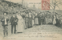 Folklore : "Scène du Centre - 148 - Une noce à la campagne". La noce a été identifiée au lieu-dit La Besse (commune de Mauriac-Cantal), le violonneux est Jean Dauvisis de Neuvic.