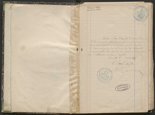 Délibérations du conseil municipal. 20 mars 1879-30 mai 1897