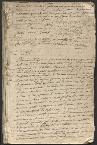 Délibérations du conseil municipal. 28 mars 1790-17 avril 1794