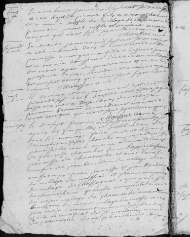 Baptêmes, mariages, sépultures (1767-1783)