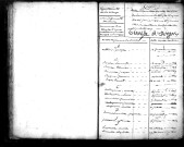 Tables décennales des décès (1813-1822)