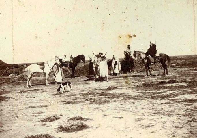 Cavaliers en présence du caïd.