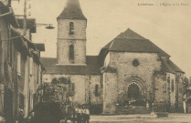 Lubersac : "Lubersac - L'église et la place".