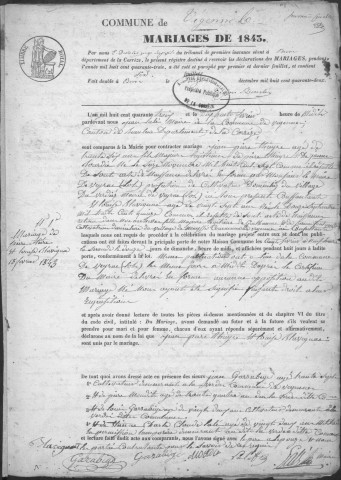 Mariages (1843-1882)