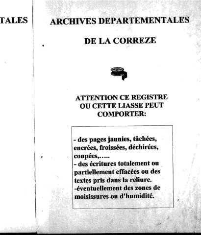 Naissances, mariages, décès (1813-1822)