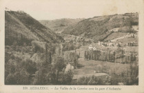 Aubazine : "114. Aubazine. - La vallée de la Corrèze vers la gare d'Aubazine".