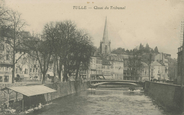 Tulle : "Tulle - Quai du tribunal".