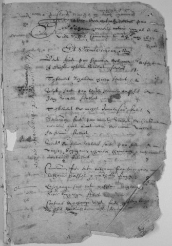 Répertoire chronologique : 1627-1652