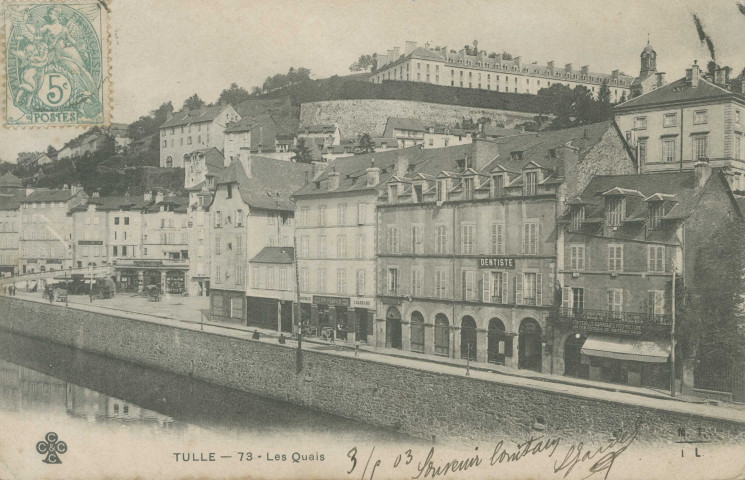 Tulle : "Tulle - 73 - Les quais".