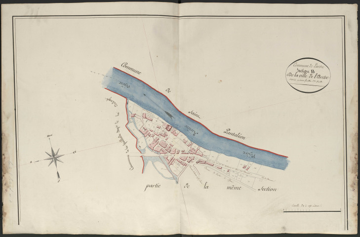 Section B1 de la ville de L'Arche