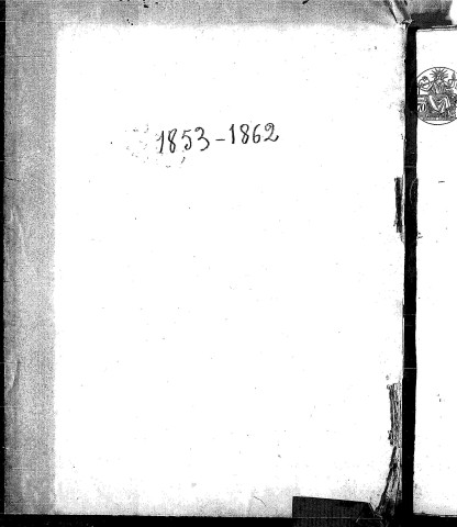 Naissances, mariages, décès (1853-1862)