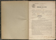 Mariages (1883-1902)