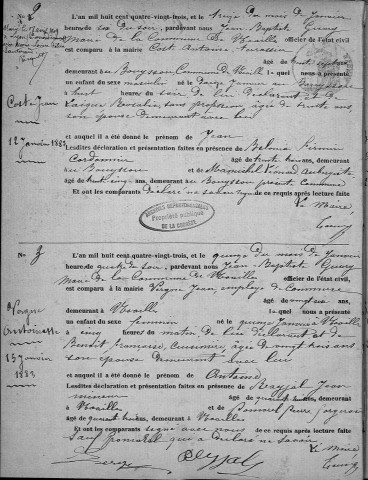 Naissances (1883-1902)