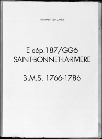 Baptêmes, mariages, sépultures et tables (1766-1786)