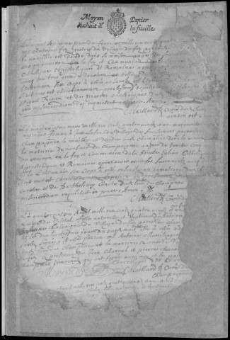 Baptêmes, mariages, sépultures (1681-1752)