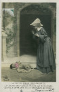 Série "La petite soeur des pauvres" : "La jeune soeur passait, rêvant aux divins anges, quand, à terre, elle vit un bébé dans ses langes.".