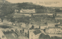 Tulle : "151- Tulle - Vue sur le Quartier La Barrière prise de la nouvelle route de l'Ecole d'instituteurs".