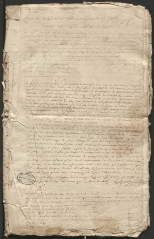Délibérations du conseil municipal. 20 septembre 1801-13 mai 1834