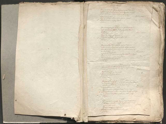 État général des fonds. 1743-1744