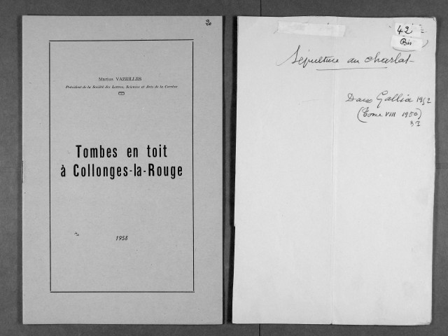 Articles, fascicules.