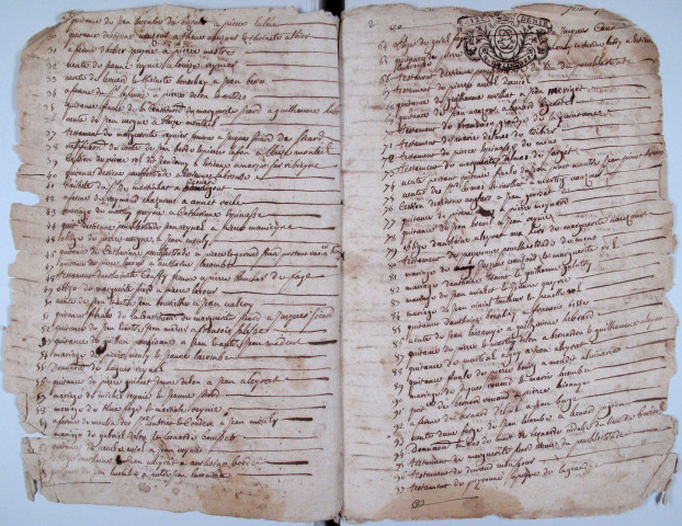 Répertoire chronologique : 1726-1758