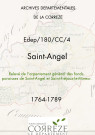Relevé de l'arpentement général des fonds, paroisses de Saint-Angel et Saint-Fréjoux-le-Mineur. 1764-1789