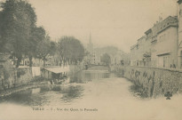 Tulle : "Tulle - 5 - Vue des quais, la passerelle".