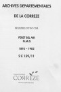 Naissances, mariages, décès (1893-1902)