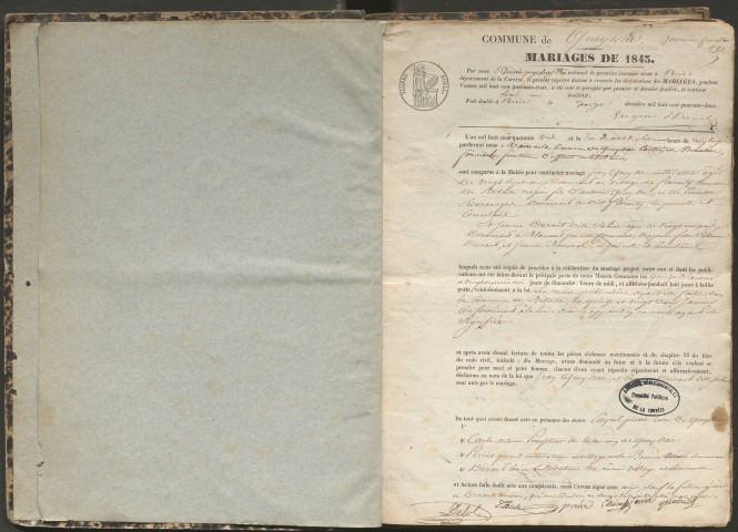 Mariages (1843-1882)