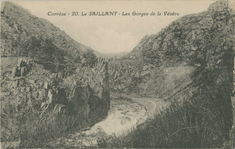 Allassac : "Corrèze - 20 - Le Saillant, les gorges de la Vézère".