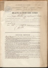 Naissances, mariages, décès (1923-1932).