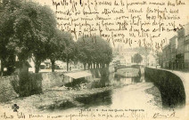 "Tulle - 5 - Vue des quais, la passerelle".