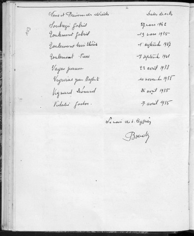 Tables décennales des décès (1933-1942)