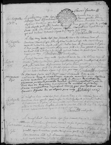 Sépultures (1770-1792)