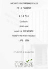 Répertoire chronologique : 17 juillet 1878-22 décembre 1886