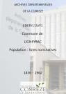 Population : listes nominatives. 1836-1962