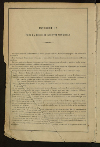 Classe 1902 : matricules 1001 à 1500.