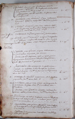 Répertoire chronologique : 30 mars 1769-30 fructidor an III