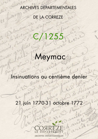 21 juin 1770-31 octobre 1772