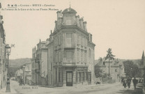 Brive-la-Gaillarde : "- Corrèze - Brive - Carrefour de l'avenue de la gare et de la rue Firmin Marbeau".