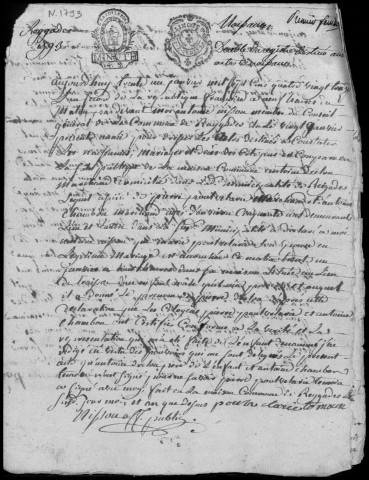 Naissances, mariages, décès (1793-1802)