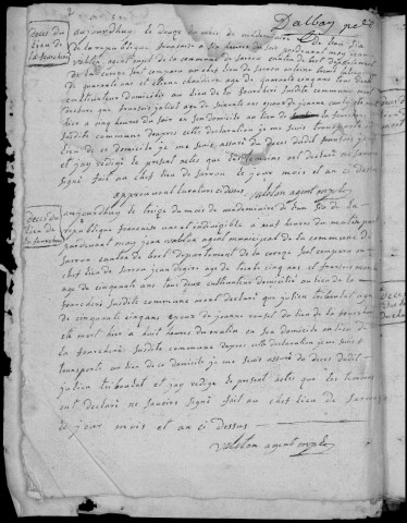 Naissances, mariages, décès (1798)