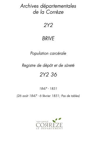 26 août 1847 - 6 février 1851