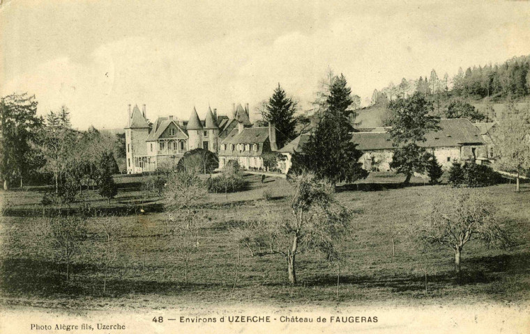 "48 - Environs d'Uzerche - Château de Faugeras".