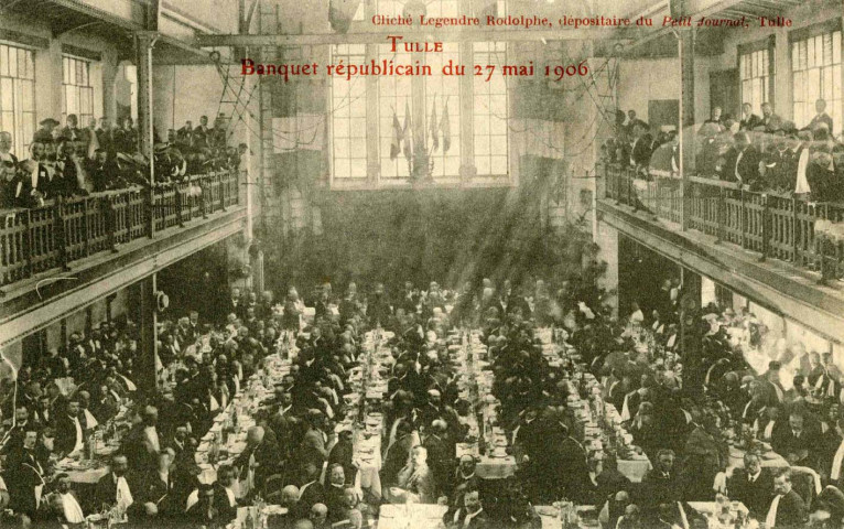 "Tulle. Banquet républicain du 27 mai 1906".