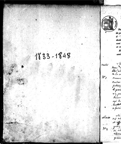 Naissances (1833-1848)