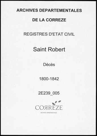 Décès (1800-1842)