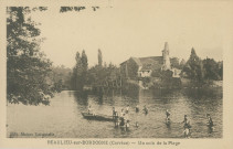Beaulieu-sur-Dordogne : "Beaulieu-sur-Dordogne (Corrèze) - Un coin de la plage".