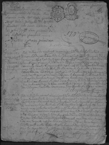 Décès (1793-1802)