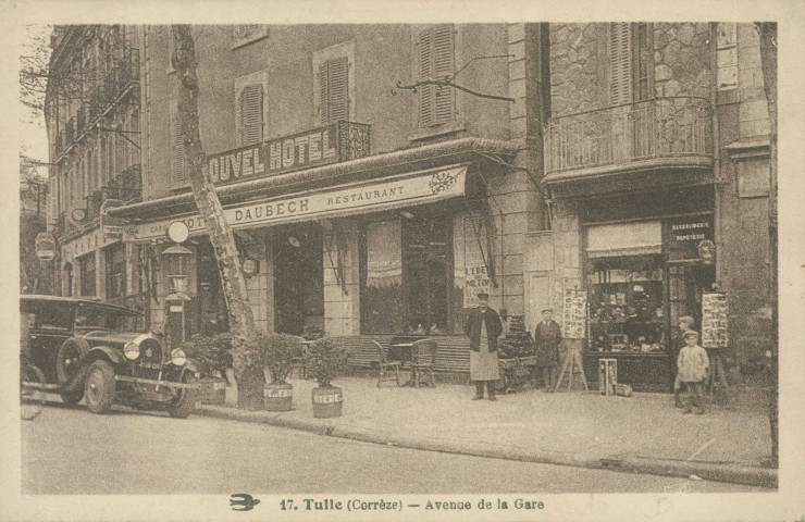 Tulle : "17. Tulle (Corrèze) - Avenue de la gare".